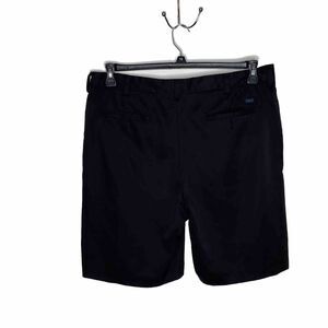 Izod Black Polyester Shorts Mens Size 38 Pockets Zipper fly